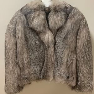 Sliver fox coat
